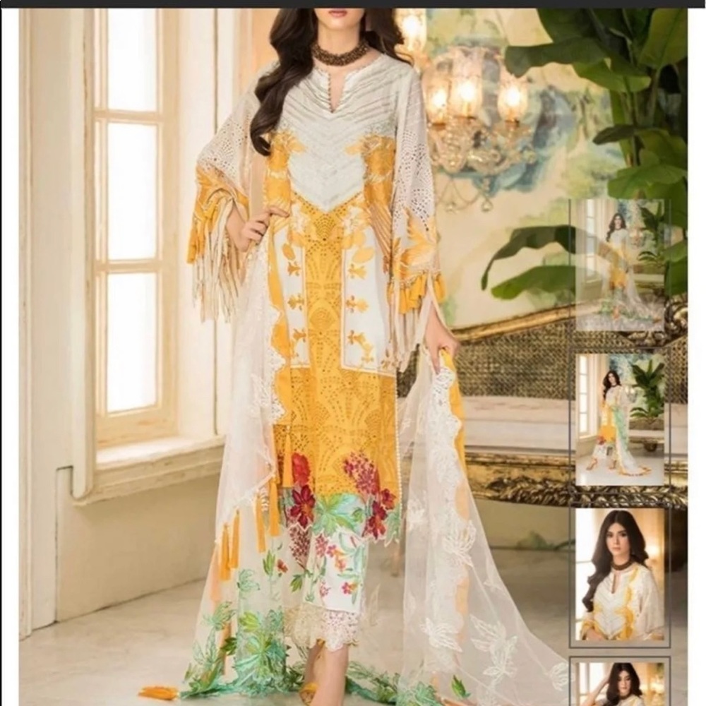 Pakistani luxury 3 picec full embroidery dress